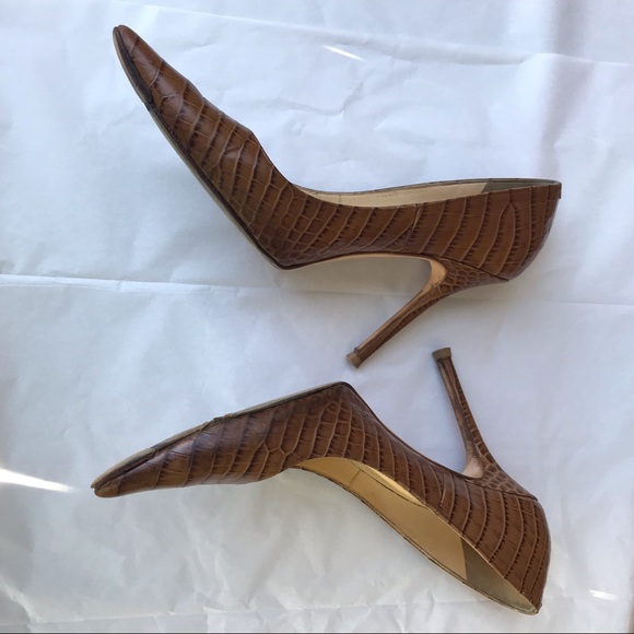 Jimmy Choo Shoes - Jimmy Choo Snakeskin Embossed Heels SZ US8.5 -38.5